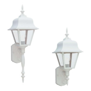 Sea Gull Lighting Single-Light Outdoor Wall Lantern in White 8765-15 - All