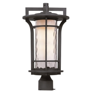 Maxim Oakville 1-Light Outdoor Pole/Post Lantern in Black Oxide 30480Wgbo - All