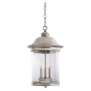 Sea Gull Lighting One Light Antique Brushed Nickel Outdoor Pendant 60081-965 - All