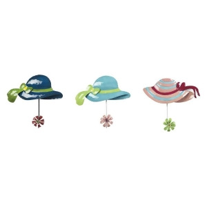 Sterling Industries Sun Hat Hook in Impact Royal Blue / Teal / Pink 129-1071 - All