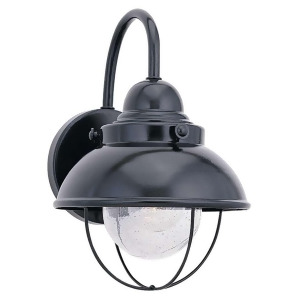 Sea Gull Lighting Single-Light Sebring Outdoor Wall Lantern in Black 8871-12 - All