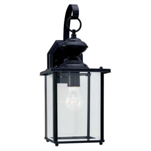 Sea Gull Lighting Single-Light Jamestowne Outdoor Wall Lantern Black 8458-12 - All