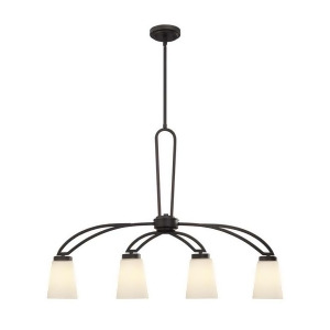 Canarm Somerset 4 Light Rod Chandelier in Oil Rubbed Bronze Ich421a04orb - All
