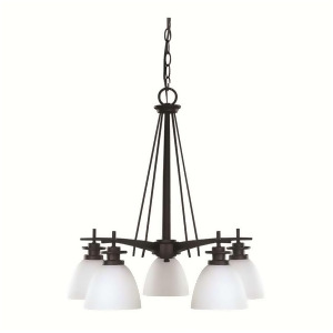 Canarm New Yorker 5 Light Chandelier in Oil Rubbed Bronze Ich256a05orb - All