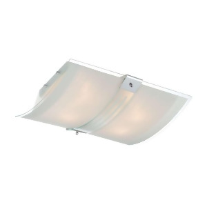 Lite Source Flush Mount Chrome Clear Frosted Glass Shade Ls-5431 - All