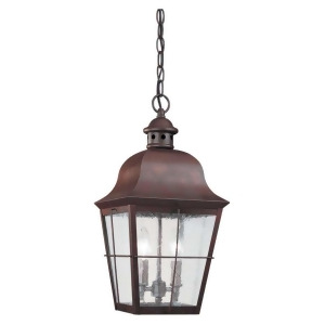 Sea Gull Lighting Two-Light Chatham Outdoor Pendant Weathered Copper 6062-44 - All