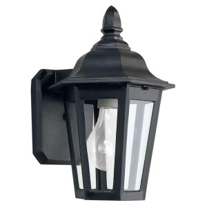 Sea Gull Lighting Single-Light Brentwood Outdoor Wall Lantern in Black 8822-12 - All