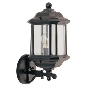 Sea Gull Lighting Single-Light Kent Outdoor Wall Lantern in Black 84030-12 - All
