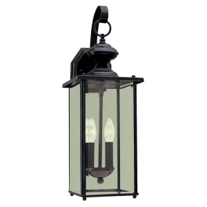 Sea Gull Lighting Two-Light Jamestowne Outdoor Wall Fixture in Black 8468-12 - All