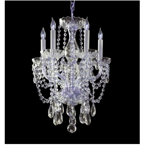Crystorama Traditional 5 Light Crystal Mini Chandelier 1129-Ch-cl-s - All