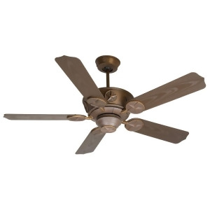 Craftmade Ceiling Fan Aged Bronze Chaparral w/ 52 Brown Blades K10512 - All