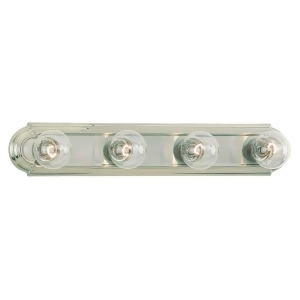 Sea Gull Lighting Four-Light Chrome Wall/Bath in Brushed Nickel 4701-962 - All