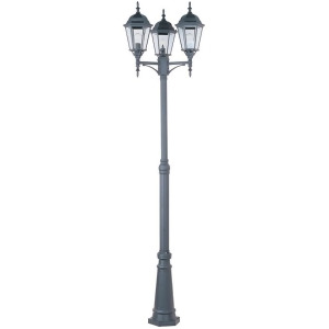 Maxim Lighting 3-Light Outdoor Pole/Post Lantern Black 1105Bk - All