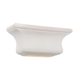Trans Globe Paintable Ceramic Wall Sconce Mantel White 5002Wh - All
