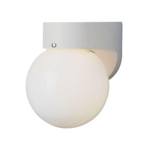 Trans Globe Gu24 Polycarbonate 6' Globe Flush Mount White Pl-4750wh - All