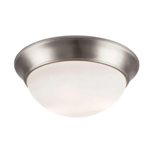 Trans Globe Tgl White Frosted 16' Flush Mount Brushed Nickel 57705Bn - All