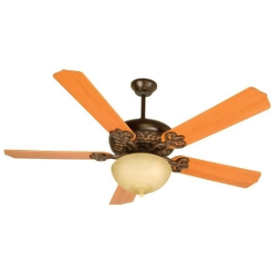 Craftmade Ceiling Fan Oiled Bronze Gilded Cecilia Unipack 52 Blades K10619 - All