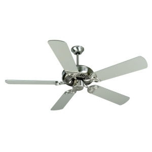 Craftmade Ceiling Fan Stainless Steel Cxl w/ 52 Brushed Nickel Blades K10679 - All