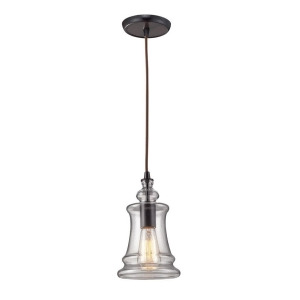 Elk Lighting Menlow Park Oiled Bronze Pendant 60042-1 - All