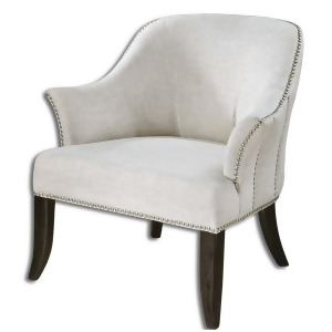 Uttermost Leisa White Armchair 23114 - All