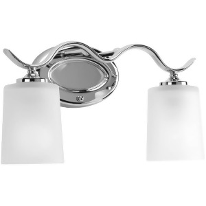 Progress Lighting Inspire 2-Light Bath Etched Glass in Chrome P2019-15 - All
