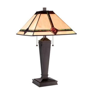 Lite Source Table Lamp Dark Bronze Tiffany Shade Ls-22040 - All