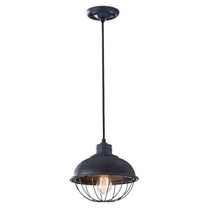 Feiss Urban Renewal 1-Light Pendant in Antique Forged Iron P1242af - All
