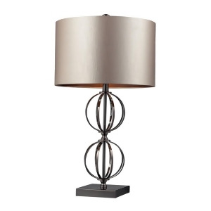 Dimond Danforth Table Lamp in Coffee Plated with Champagne Faux Silk D2224 - All