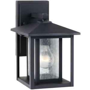 Sea Gull Lighting Hunnington Small Outdoor Wall Lantern Black 88025-12 - All