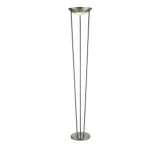 Adesso Odyssey Tall Floor Lamp Satin Steel 5233-22 - All