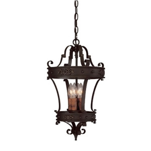 Capital Lighting River Crest 4 Light Foyer Fixture Rustic Iron 9354Ri - All