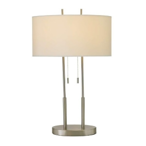 Adesso Duet Table Lamp Satin Steel 4015-22 - All
