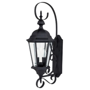 Capital Lighting Carriage House 2 Lamp Outdoor Wall Lantern Black 9722Bk - All