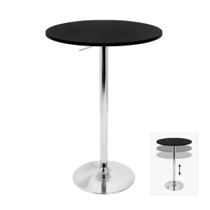 Lumisource Adjustable Bar Table Black Bt-adj23twbk - All