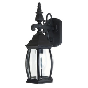 Capital Lighting French Country 1 Lamp Wall Mount Outdoor Lantern Black- 9866Bk - All