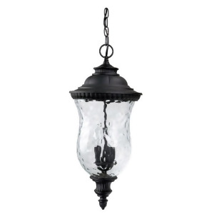 Capital Lighting Ashford 3 Lamp Outdoor Hanging Lantern Black 9786Bk - All