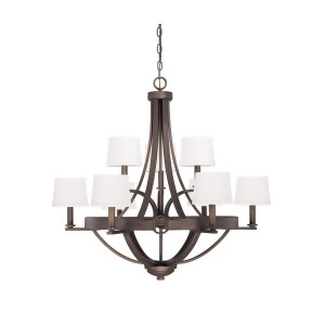 Capital Lighting Chastain 9 Light Chandelier Tobacco 4209Tb-546 - All