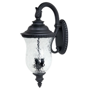 Capital Lighting Ashford 3 Lamp Outdoor Wall Lantern Top Mount Black 9783Bk - All