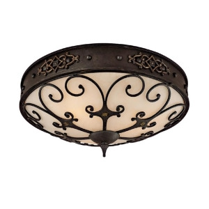 Capital Lighting River Crest 3 Lt Ceiling Fixture w/ Grille Rustic Iron- 2287Ri - All