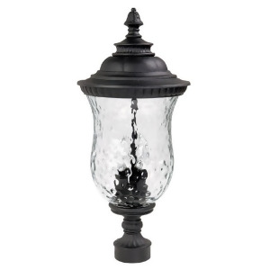Capital Lighting Ashford 3 Lamp Outdoor Post Lantern Black 9785Bk - All