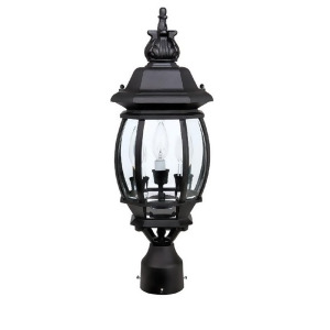 Capital Lighting French Country 3 Lamp Post Lantern Black 9865Bk - All