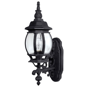 Capital Lighting French Country 1 Lamp Wall Mount Outdoor Lantern Black- 9867Bk - All