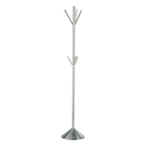 Adesso Pegs Coat Rack Satin Steel Wk2055-22 - All