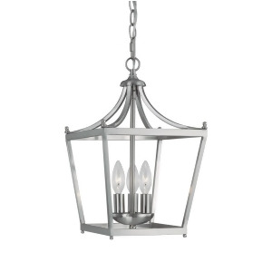 Capital Lighting Stanton 3 Light Foyer Fixture Brushed Nickel 4036Bn - All