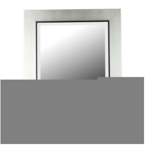 Kenroy Home Dolores Wall Mirror Silver with Black Trim Accent 60039 - All