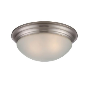 Savoy House 13 Flush Mount White Glass Satin Nickel 6-782-13-Sn - All