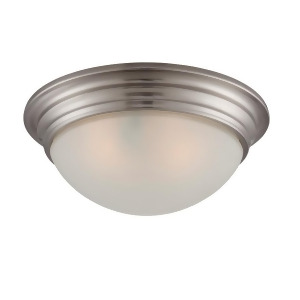 Savoy House 11 Flush Mount White Glass Satin Nickel 6-782-11-Sn - All