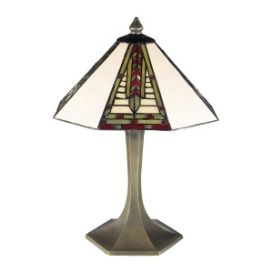 Dale Tiffany Mini Dana Table Lamp Antique Brass 7585-532 - All