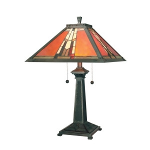 Dale Tiffany Amber Monarch Table Lamp Mica Bronze Tt100716 - All
