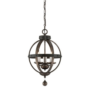 Savoy House Alsace 3 Light Pendant Reclaimed Wood Metal 7-9541-3-196 - All